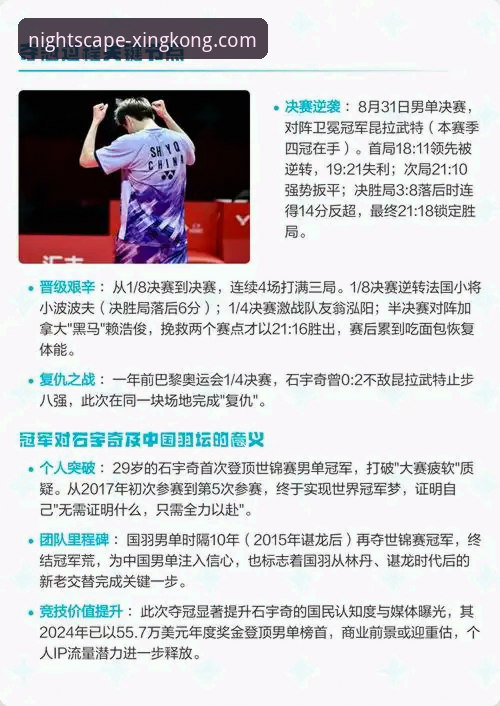 星空中国最新活动 3个关键策略,助你像石宇奇一样在竞技中锁定胜局